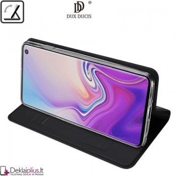 Dux Ducis dirbtinės odos atverčiamas dėklas - juodas (Samsung S10) Dux Ducis dirbtinės odos atverčiamas dėklas - juodas (Samsung S10)